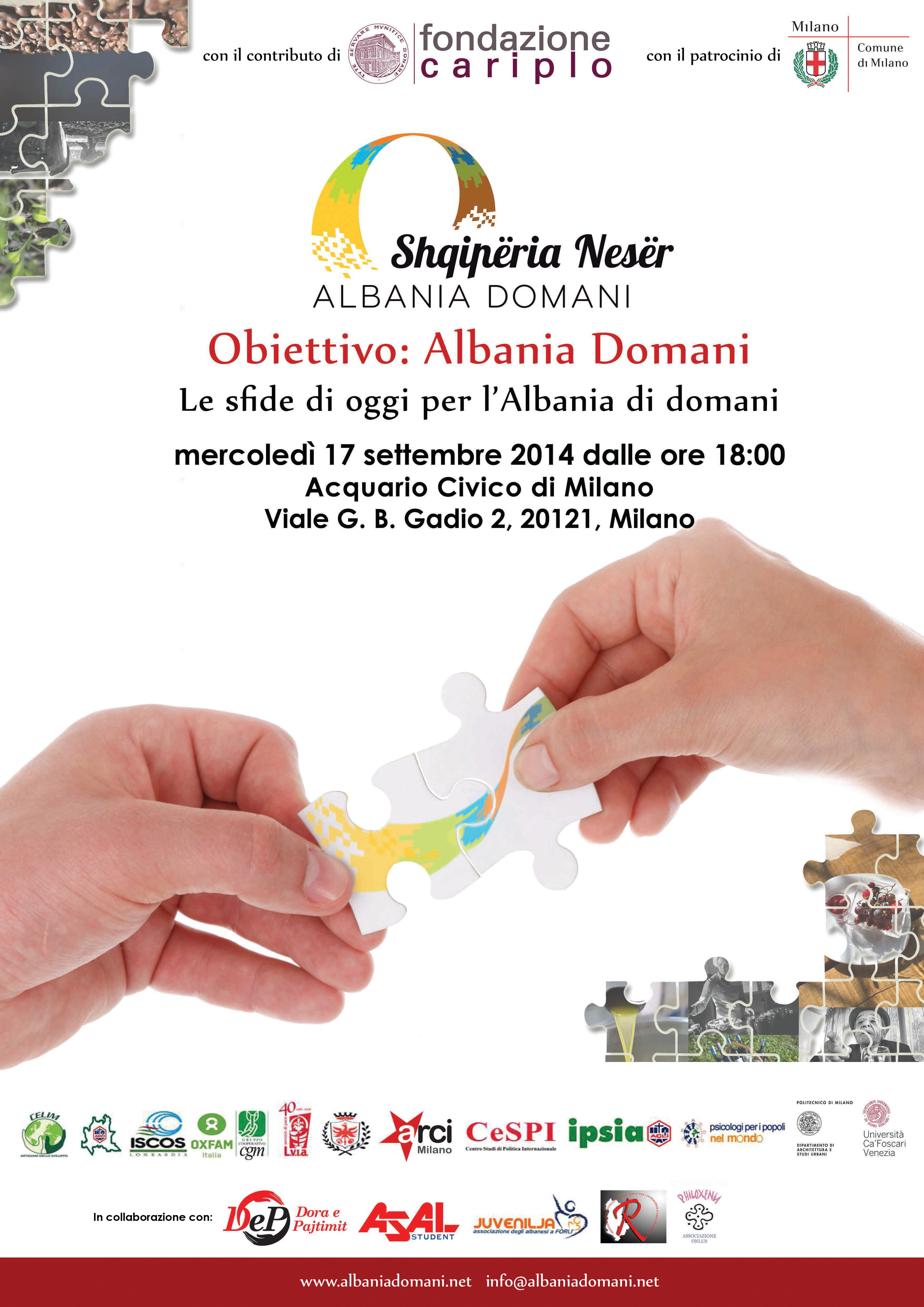 OBIETTIVO: ALBANIA DOMANI.LE SFIDE DI OGGI PER L’ALBANIA DI DOMANI
